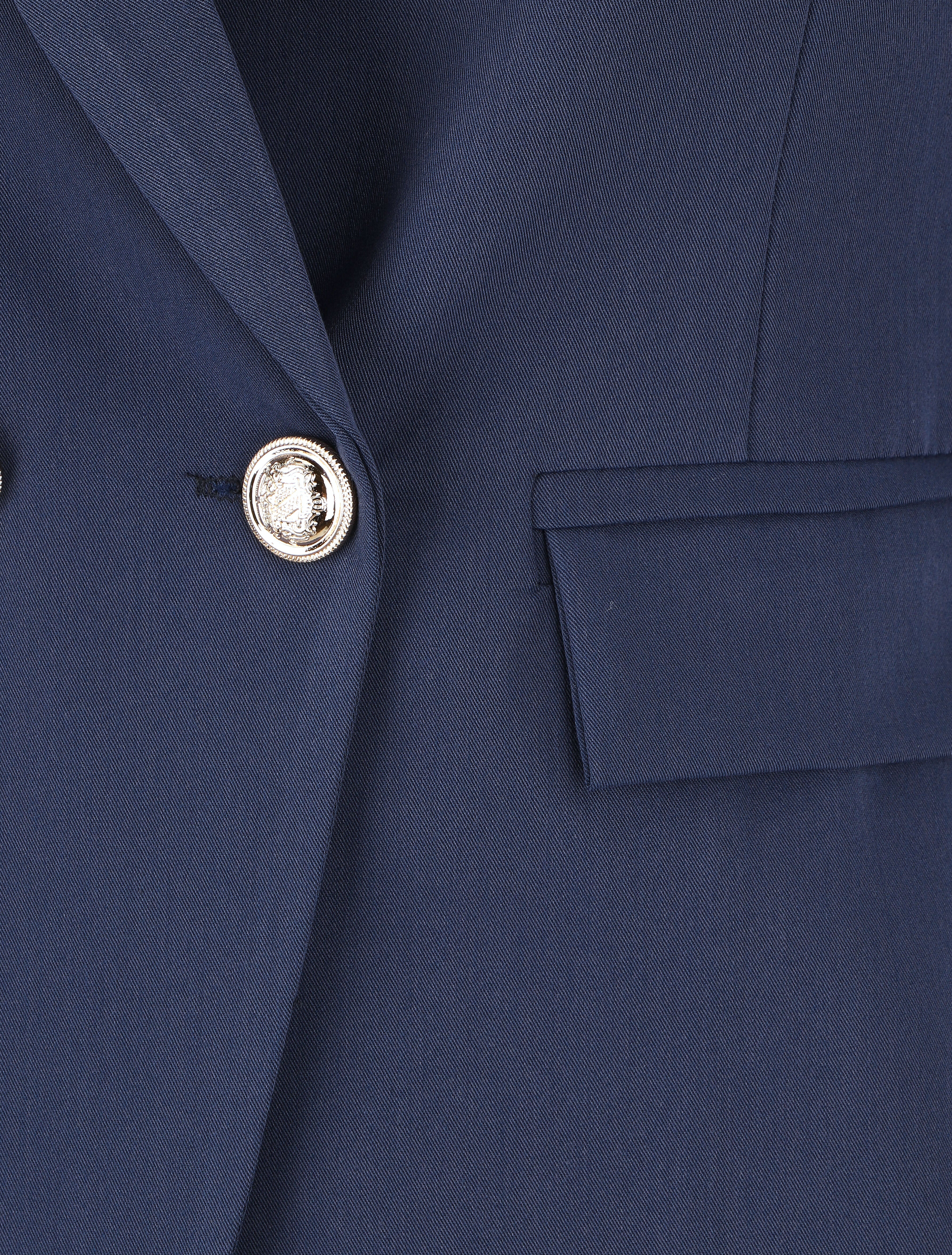 Blazer uni boutonné - Marine - 3