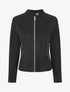 Veste en suédine zippée - Noir - 4