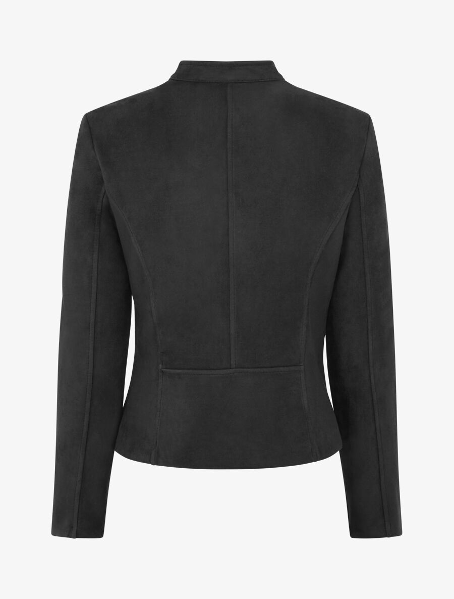 Veste en suédine zippée - Noir - 2