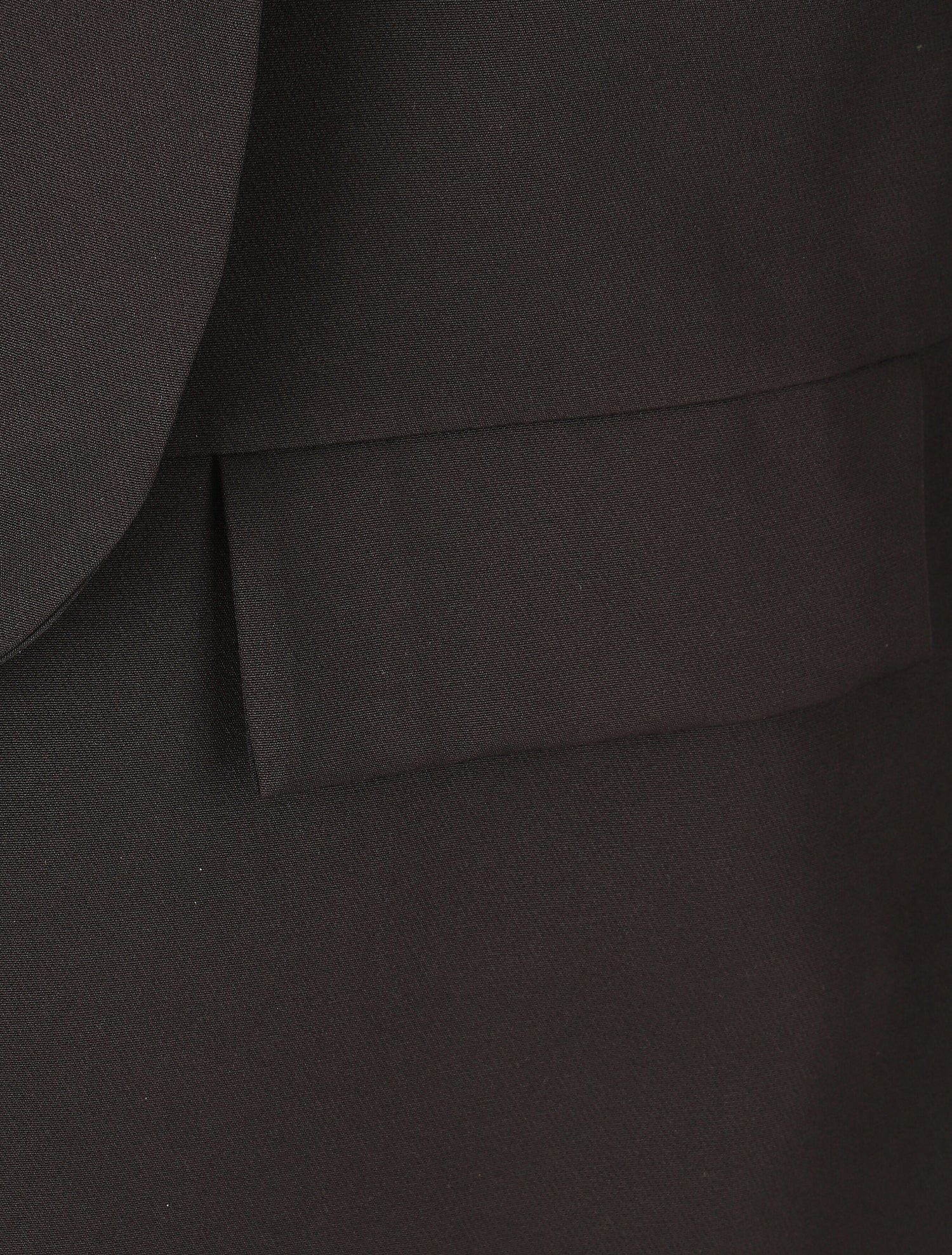 Blazer uni mi-long - Noir - 3