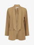 Blazer uni mi-long - Camel - 4