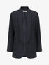 Blazer uni mi-long - Marine - 1