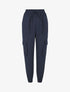 Pantalon cargo fluide à bords élastiqués - Marine - 4