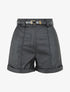 Short en simili à revers - Noir - 4