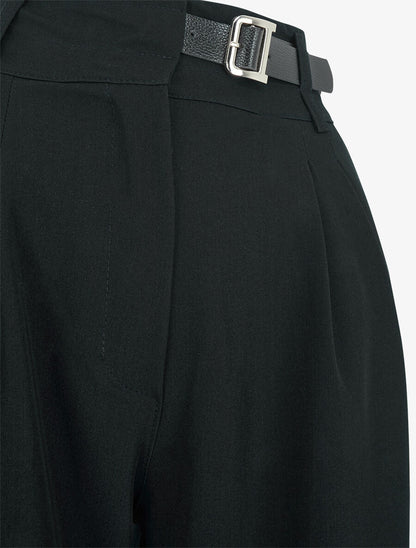 Pantalon ample uni - Noir - 3
