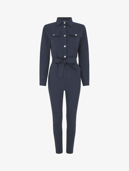 Combinaison stretch coupe slim - Marine - 4