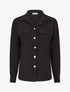 Chemise unie fluide - Noir - 1