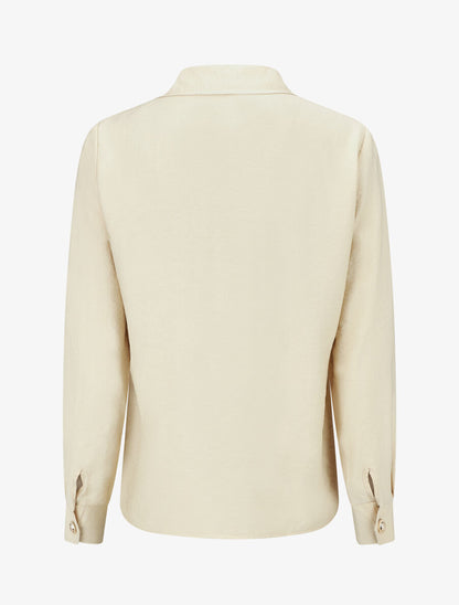 Chemise unie fluide - Beige - 2