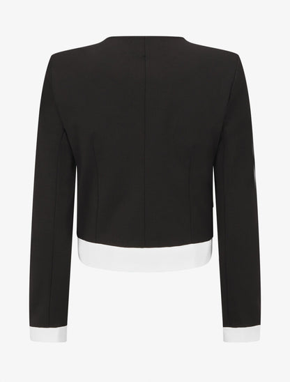 Veste légère à bordures contrastées - Noir - 2