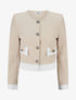 Veste légère à bordures contrastées - Beige - 1