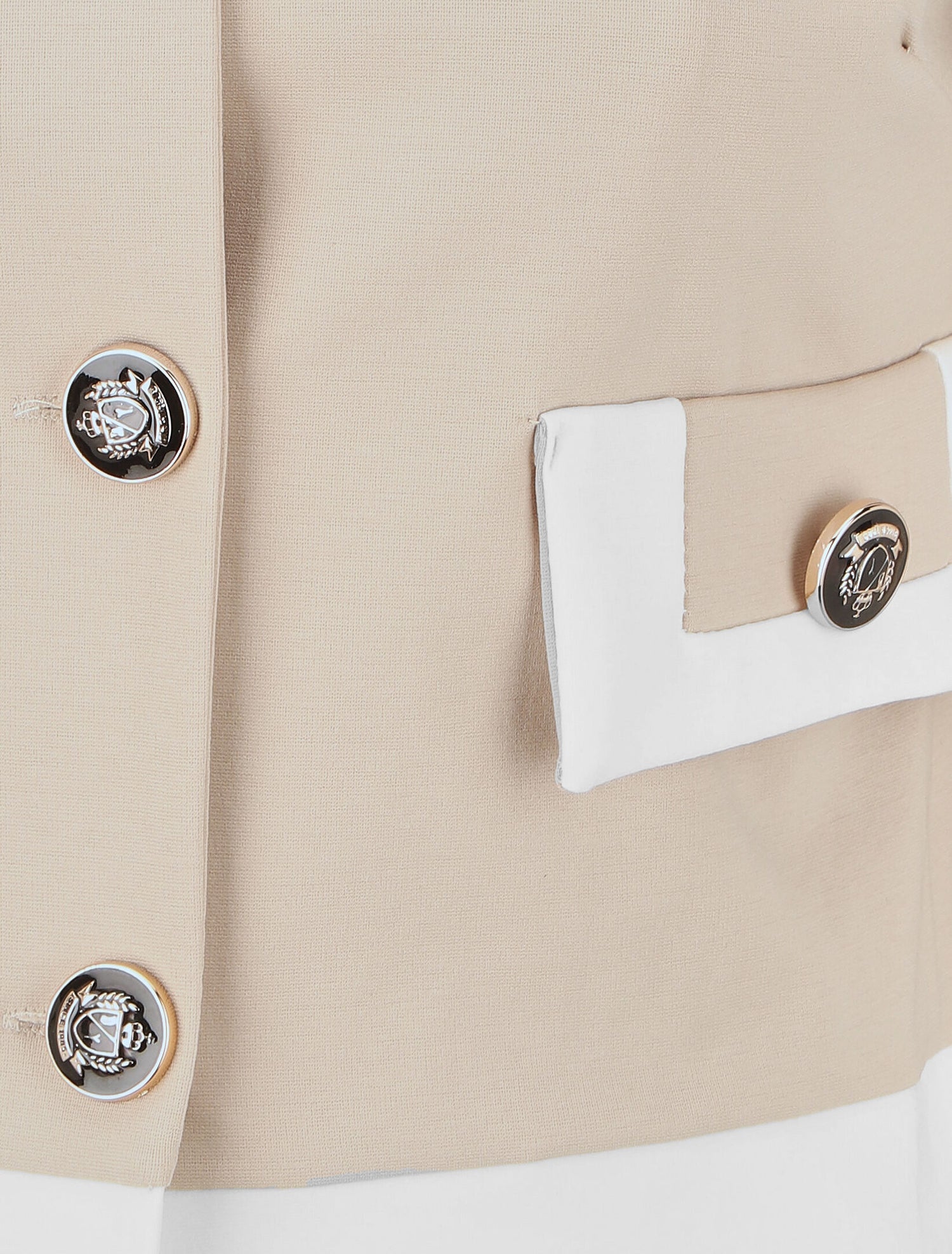 Veste légère à bordures contrastées - Beige - 3