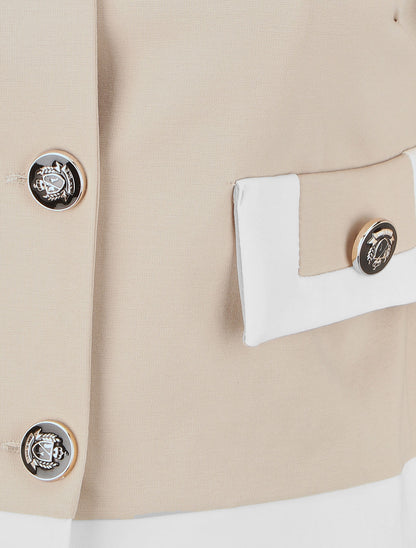 Veste légère à bordures contrastées - Beige - 3