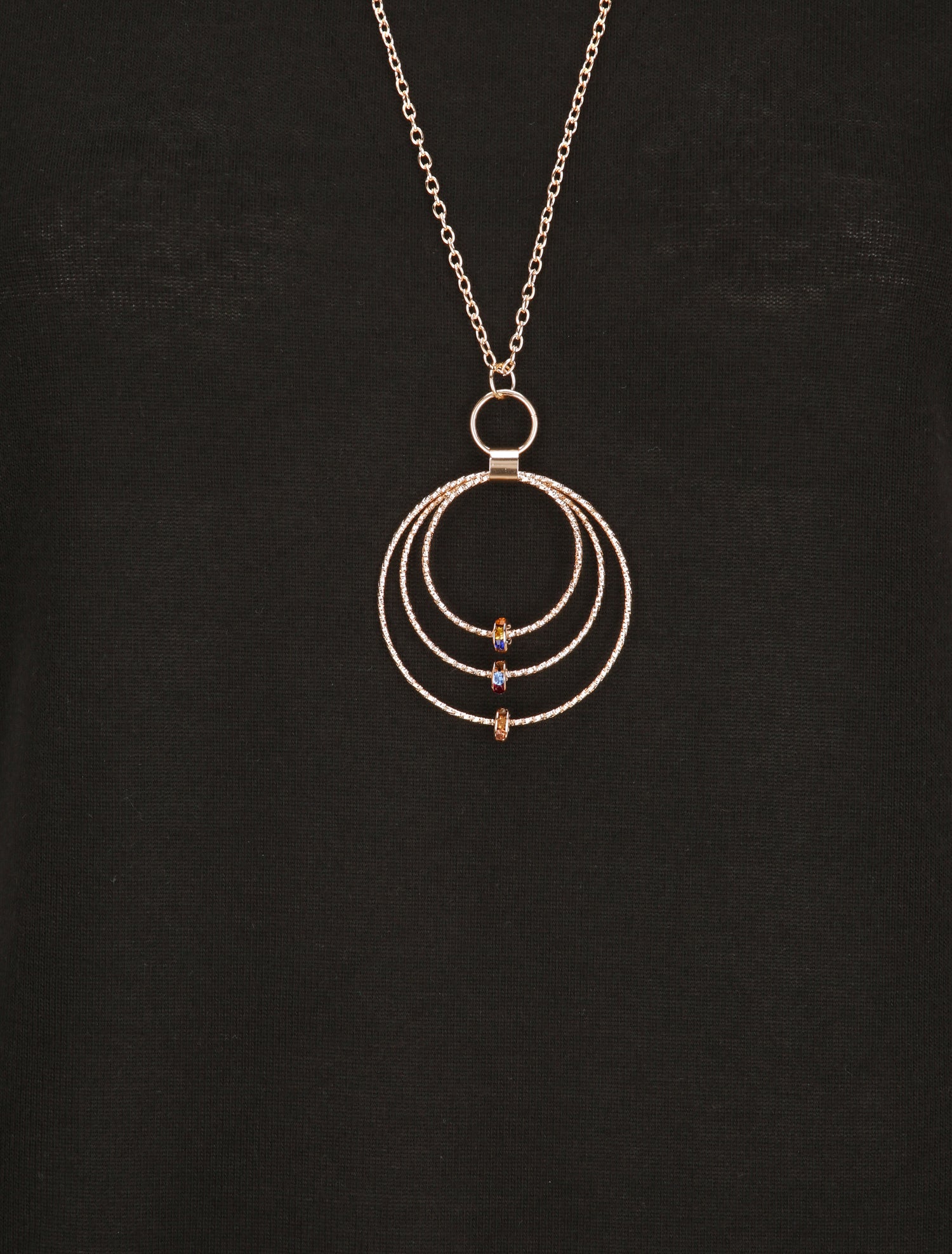 Top à bords arrondis en maille fine - Noir - 3