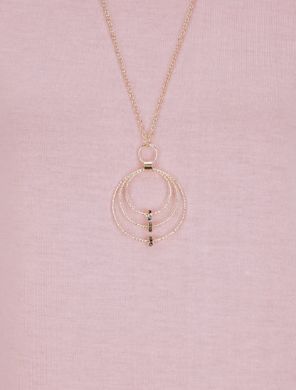 Top à bords arrondis en maille fine - Rose - 3