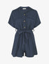 Combishort uni ceinturé - Marine - 1