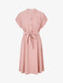 Robe mi-longue élastiquée - Vieux rose - 4