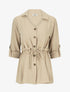 Blouse unie à manches retroussables - Beige - 4