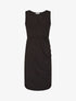 Robe mi-longue à buste ajouré - Noir - 4