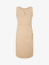 Robe mi-longue à buste ajouré - Beige - 4