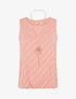 Top uni coupe boule - Corail - 1