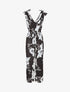 Combinaison ample imprimé grandes fleurs - Noir - 1