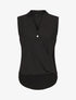 Top sans manches droit cache-coeur - Noir - 1