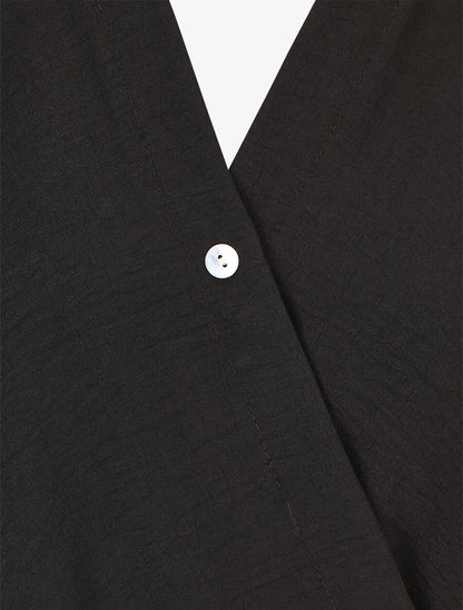 Top sans manches droit cache-coeur - Noir - 3