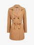 Trench droit court uni - Camel - 4