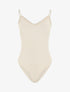 Body côtelé à fines bretelles - Beige - 1