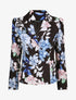 Blazer ajustée imprimé fleurs romantiques - Noir - 1