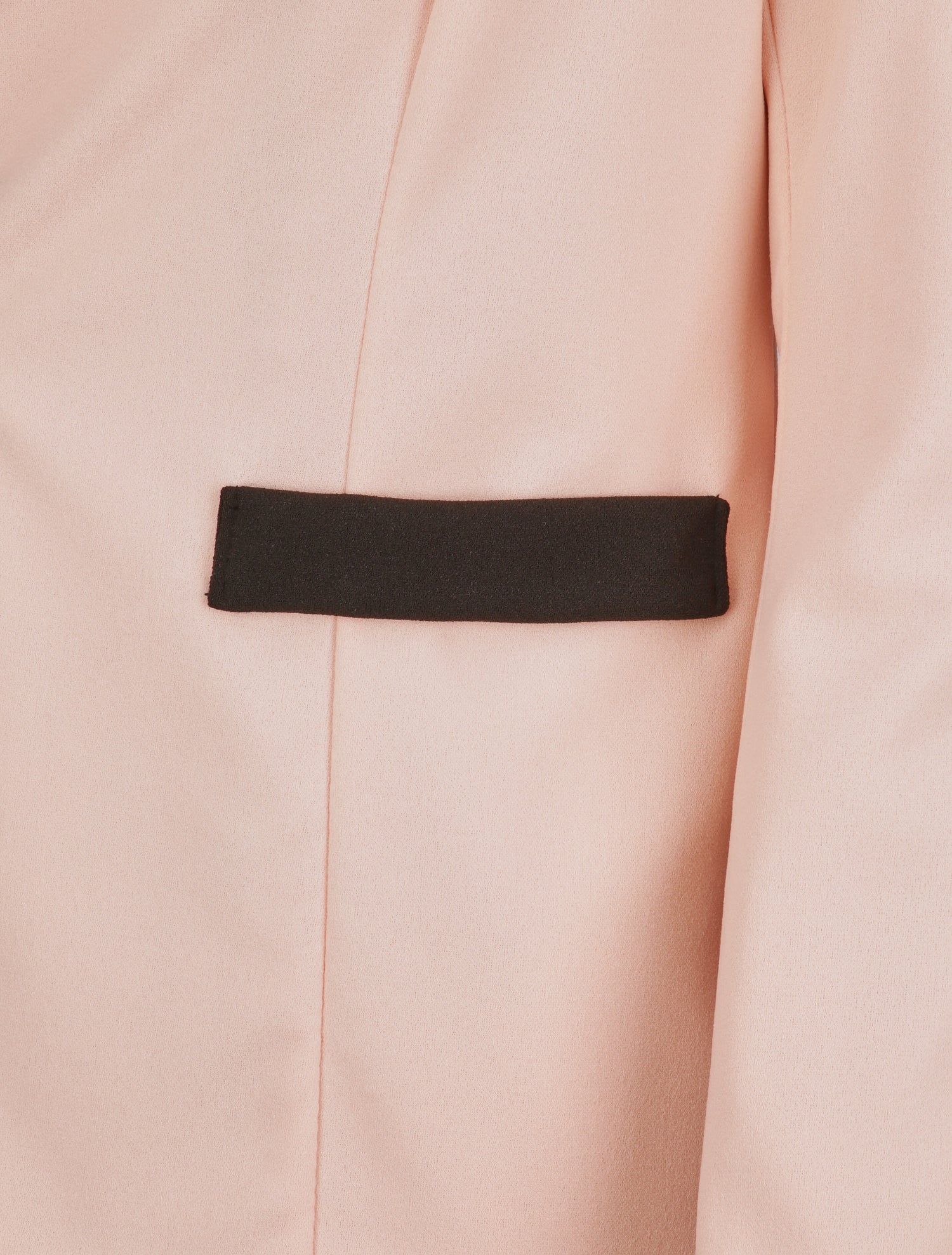 Blazer slim à col et poches contrastants - Rose pâle - 3