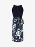 Robe longue à col américain - Bleu - 1