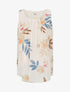 Top sans manches imprimé fleuri - Beige - 4