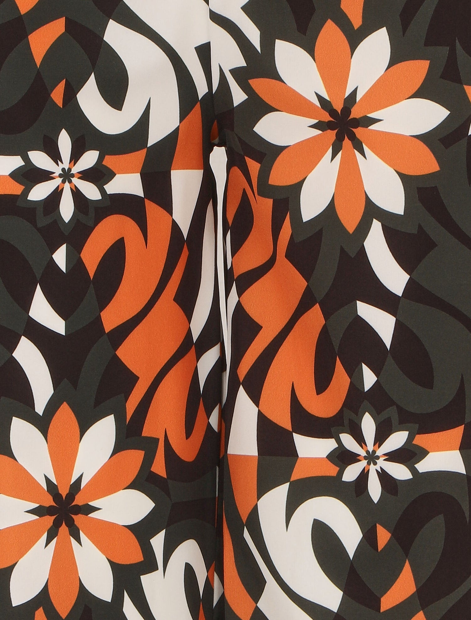 Pantalon ample imprimé floral - Noir - 3