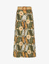 Pantalon ample imprimé floral - Kaki - 1