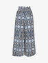 Pantalon ample taille haute imprimé psychédélique - Bleu - 4