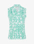 Top sans manches imprimé fleuri - Vert d&