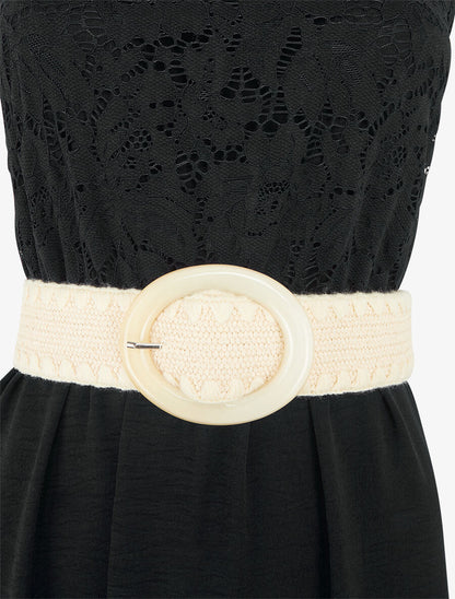 Robe longue à buste brodé - Noir - 3