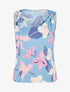 Top imprimé fleuri à broches amovibles - Bleu - 1