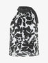 Top floral en voile sans manches - Noir - 1