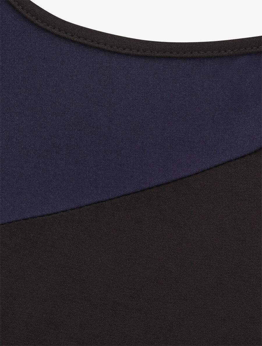 Top droit sans manches bicolore - Noir/marine - 3