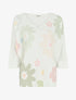 Pull imprimé fleurs à manches chauves-souris - Vert - 1
