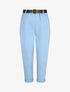 Pantalon 7/8 droit uni taille standard - Bleu ciel - 4
