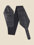 Ceinture effet python à boucle stylisée - Noir - 1