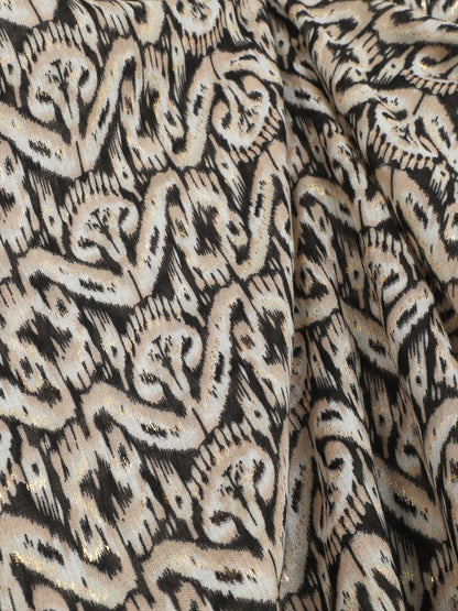 Foulard irisé imprimé psychédélique - Noir - 3