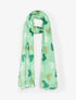 Foulard irisé imprimé coeur - Vert - 1