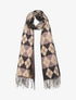 Foulard à imprimé losanges - Noir - 4