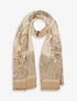 Echarpe imprimé graphique - Beige - 4