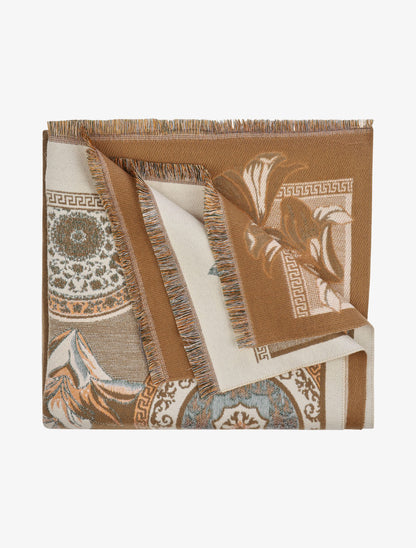 Echarpe imprimé graphique - Taupe - 2