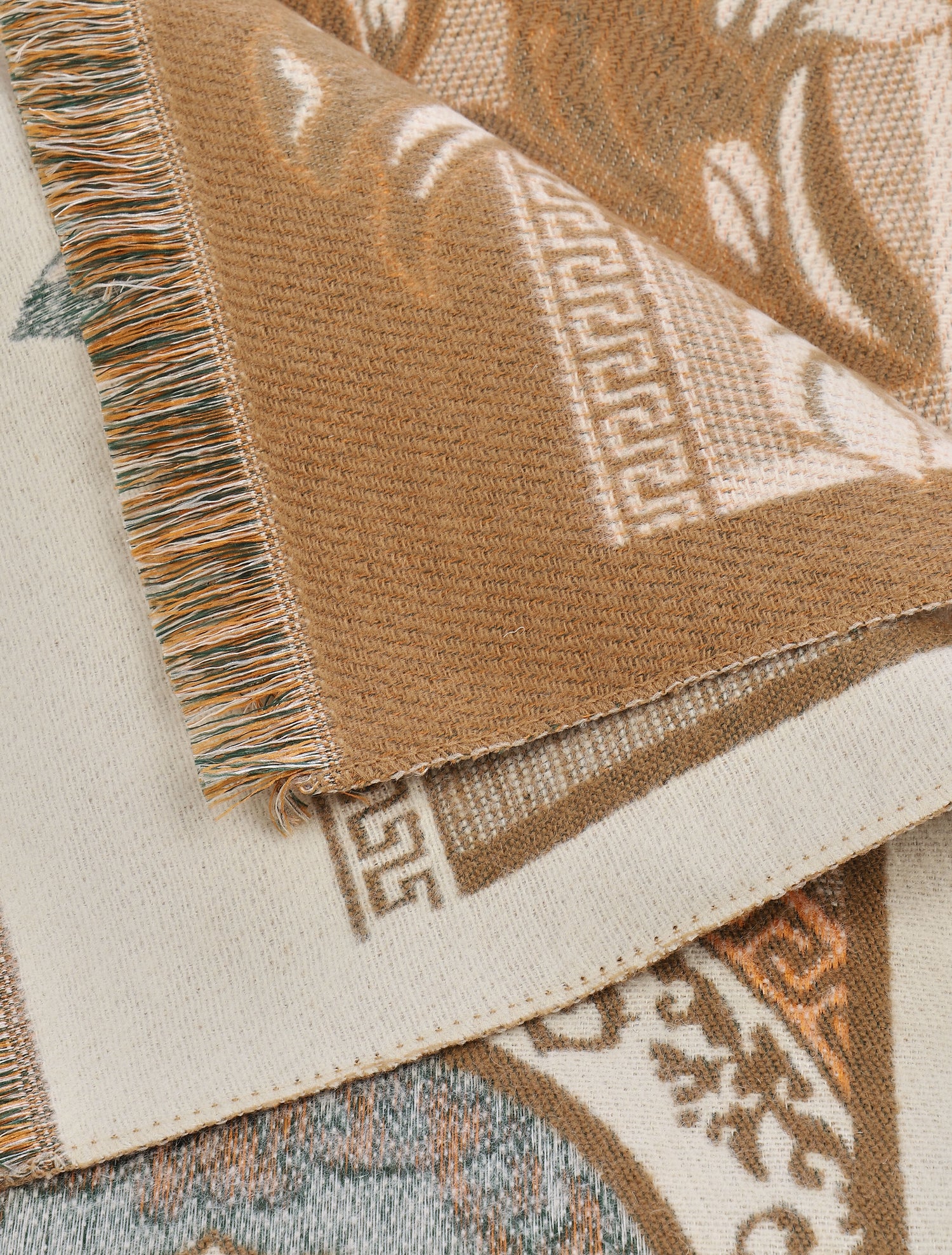 Echarpe imprimé graphique - Taupe - 3